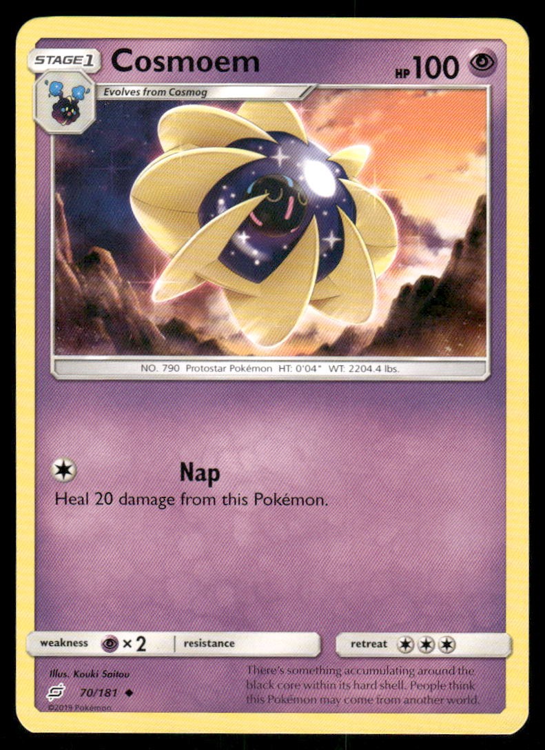 Pokemon Cards Cosmoem 70/181 Team Up Sun & Moon Uncommon NM0