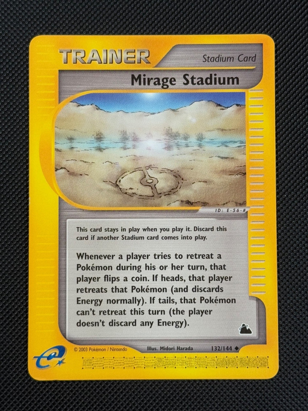 Mirage Stadium 132/144 REGULAR Pokémon Card WOTC Skyridge Uncommon0