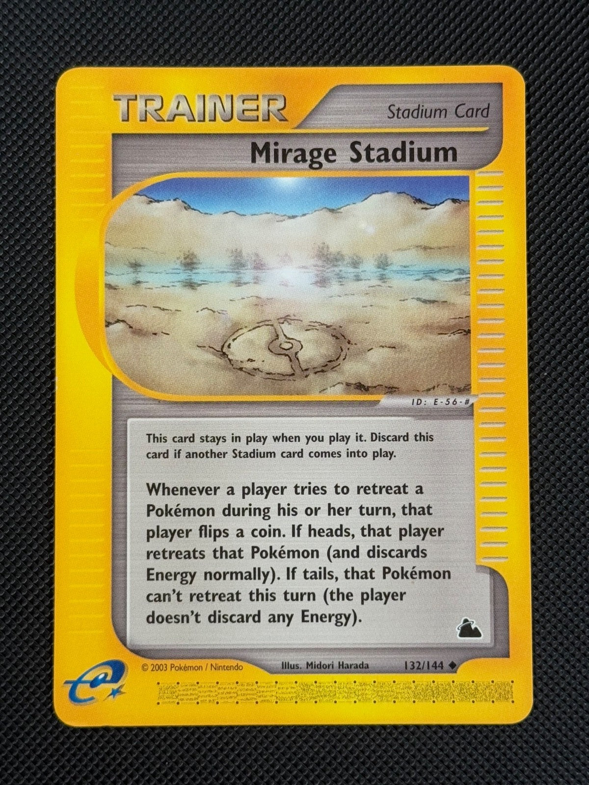 Mirage Stadium 132/144 REGULAR Pokémon Card WOTC Skyridge Uncommon0