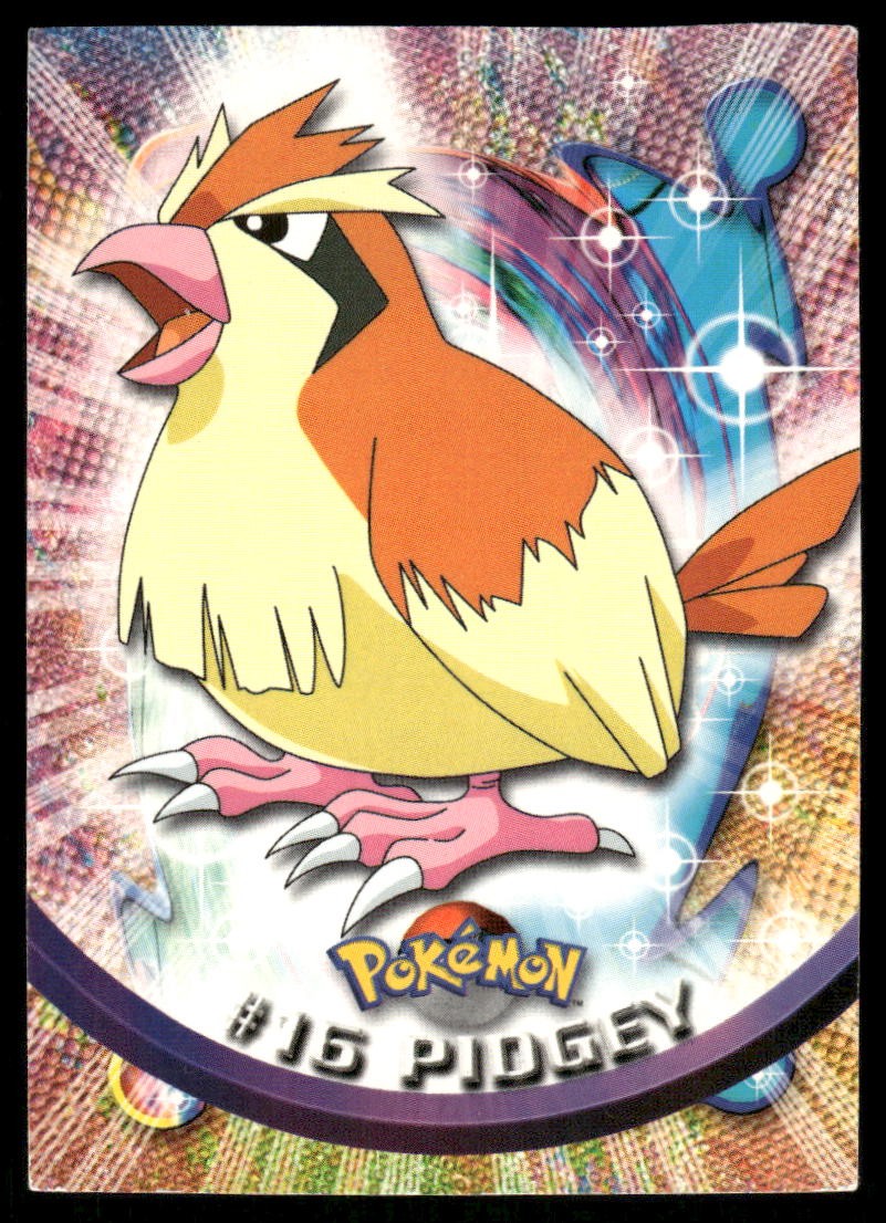 Pokemon Cards Pidgey #16 Topps Trading Cards Series 1 LP *10