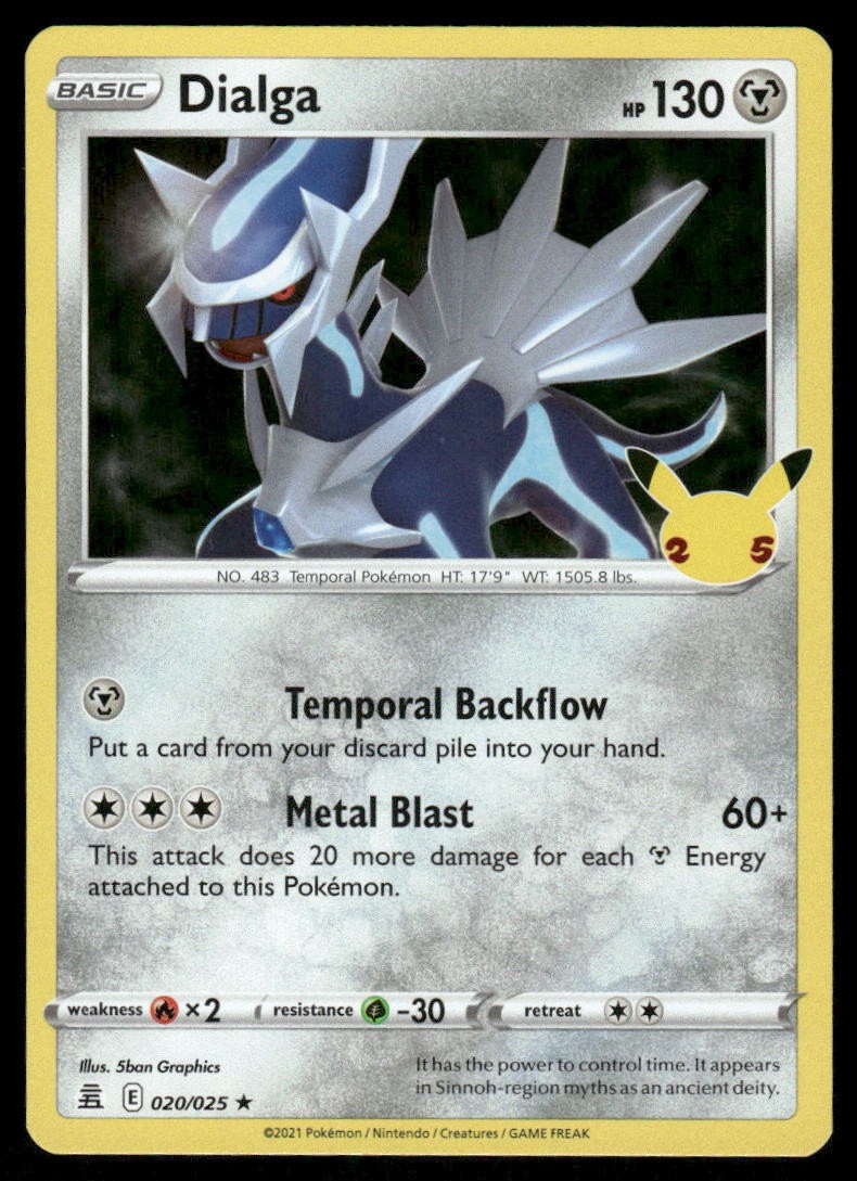 Pokemon Cards Dialga 020/025 Celebrations Rare NM *20