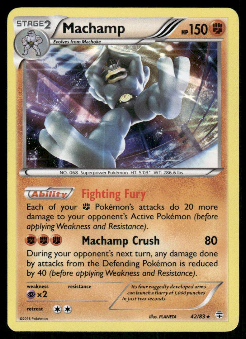 Pokemon Cards Machamp 42/83 Generations Holo Rare NM0