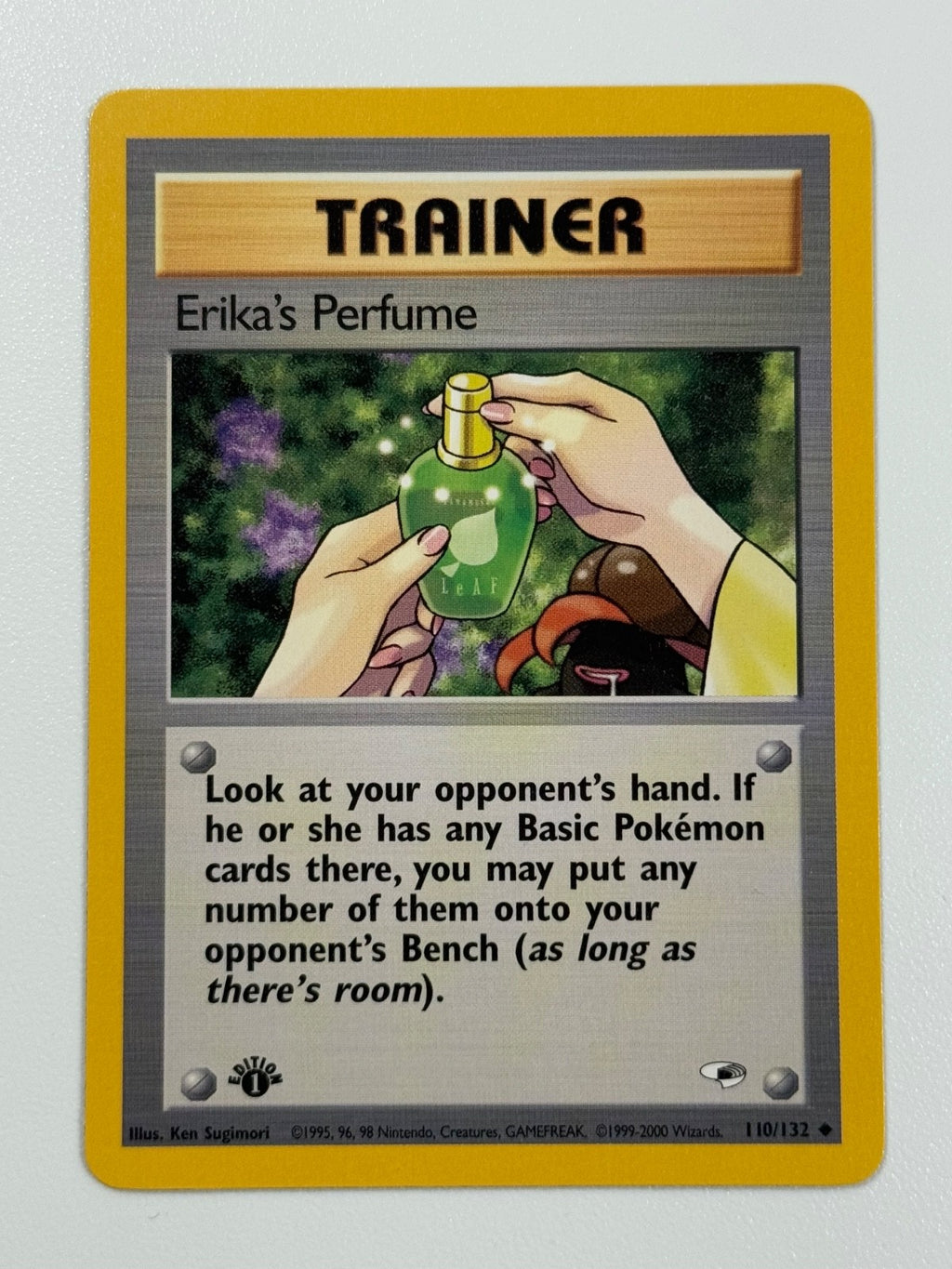 Pokémon Cards Erika's Perfume 110/132 1ST EDITION Gym Heroes WOTC Uncommon0