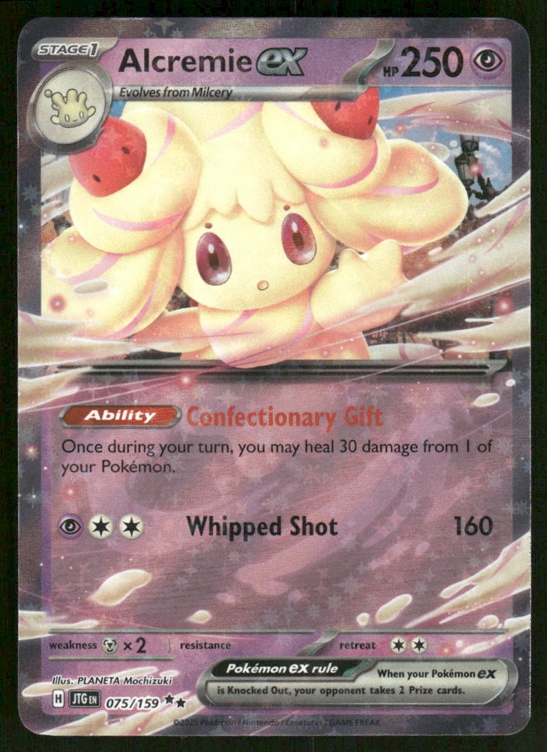 Pokemon Cards Alcremie ex 075/159 Journey Together Double Rare NM *20
