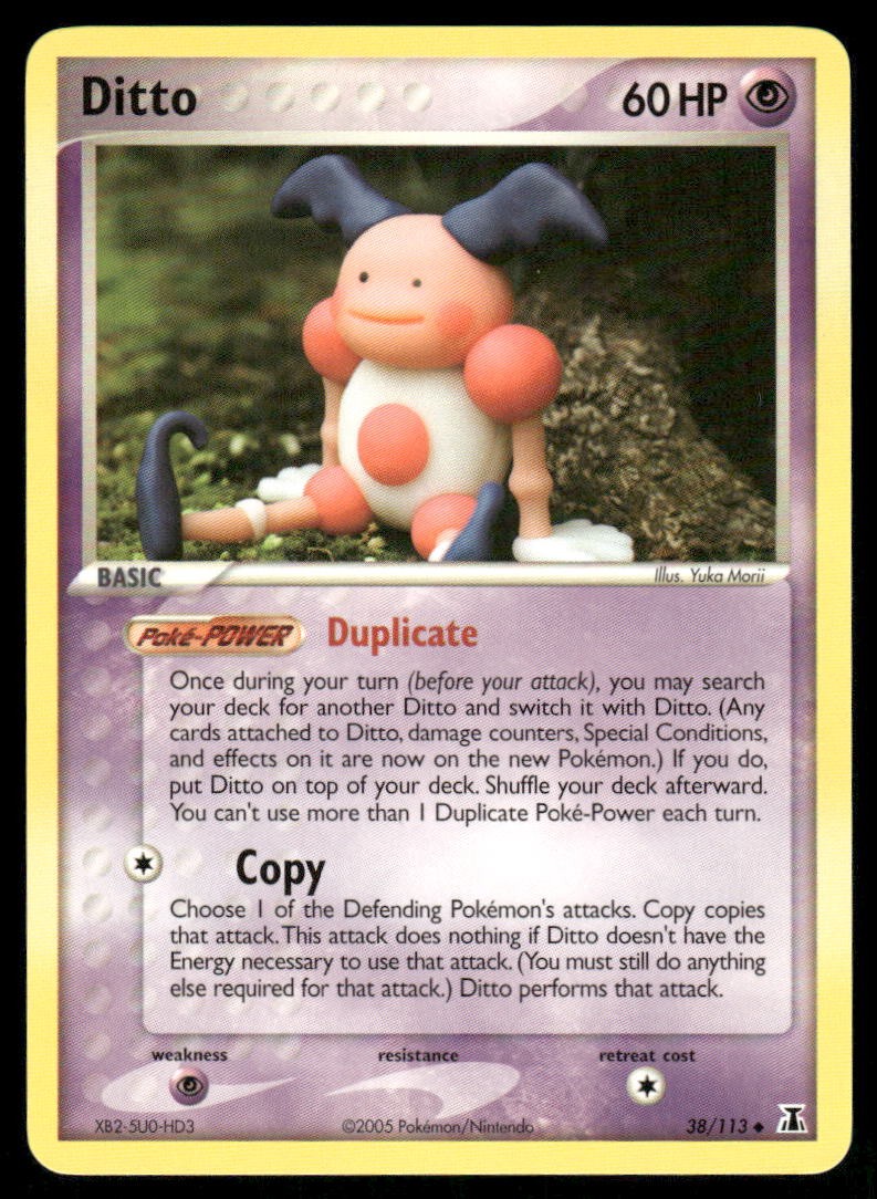 Pokemon Cards Ditto 38/113 Delta Species Uncommon NM0