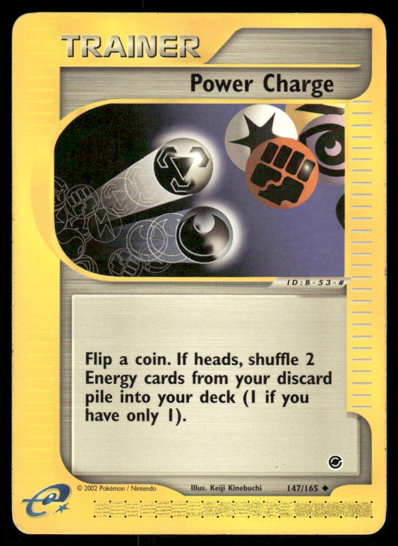 Pokemon Cards Power Charge 147/165 Expedition Base Set WOTC Uncommon NM0