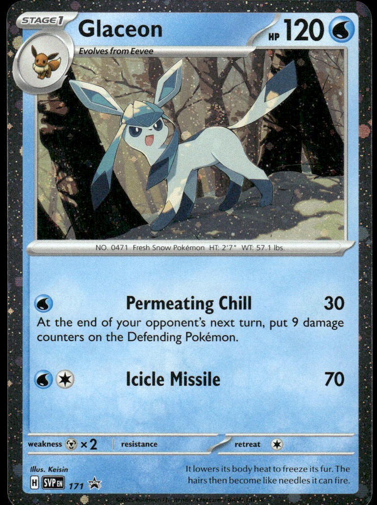 Pokemon Cards Glaceon 171 Scarlet & Violet Promo NM0