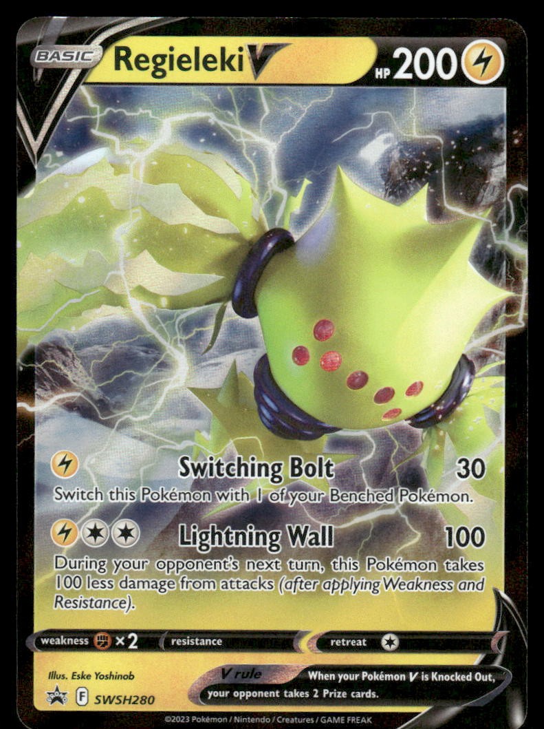 Pokemon Cards Regieleki V SWSH280 SWSH Black Star Promo NM *30