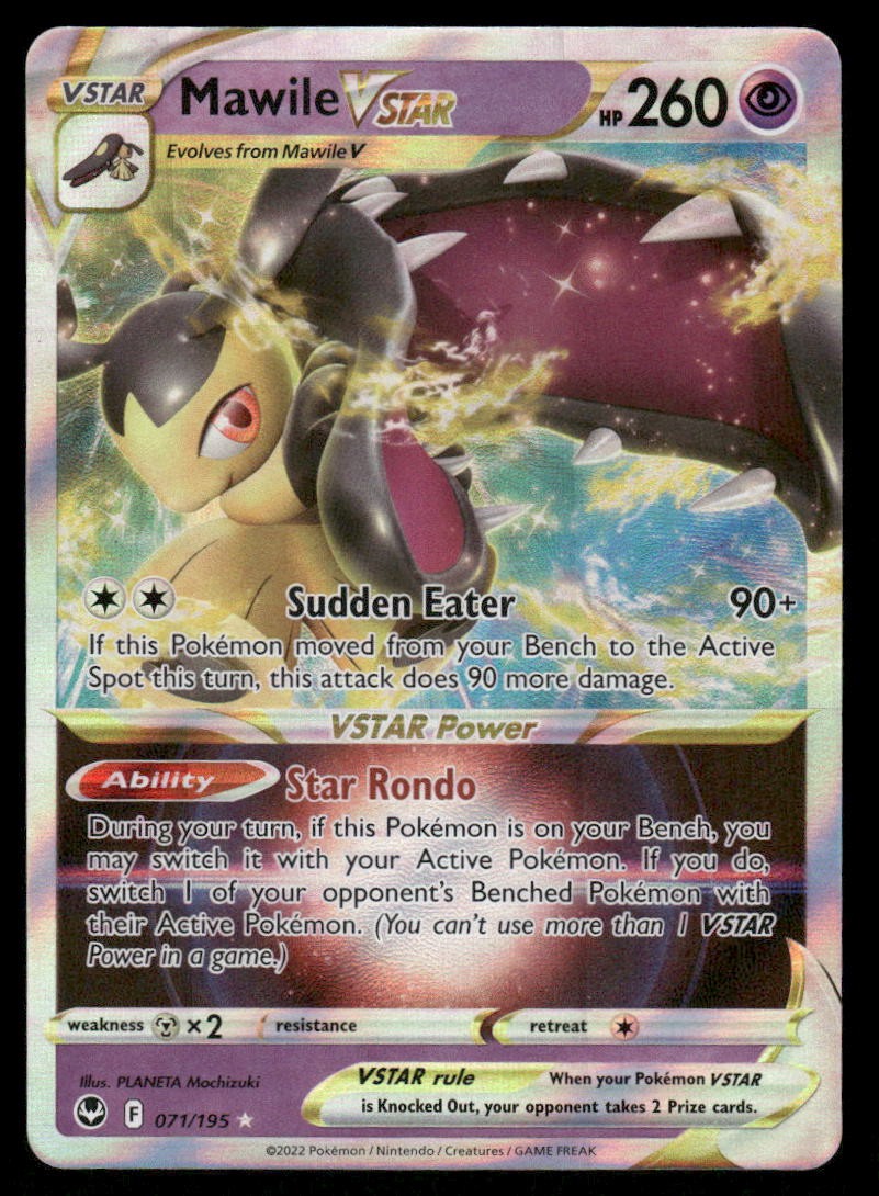Pokemon Cards Mawile VSTAR 071/195 Silver Tempest Holo Rare VSTAR NM *20