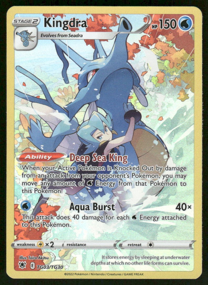 Pokemon Cards Kingdra TG03/TG30 Astral Radiance Trainer Gallery Holo NM0