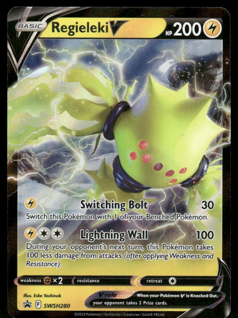 Pokemon Cards Regieleki V SWSH280 SWSH Black Star Promo NM *10