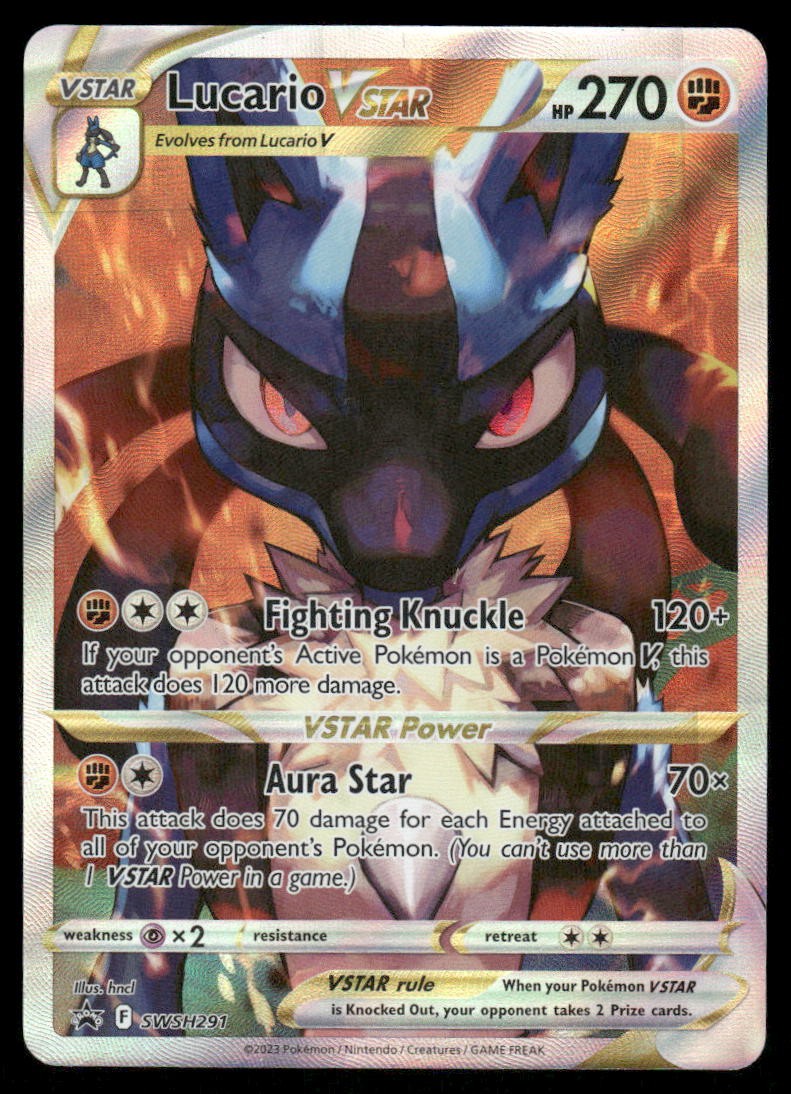 Pokemon Cards Lucario VSTAR SWSH291 SWSH Black Star Promo NM0