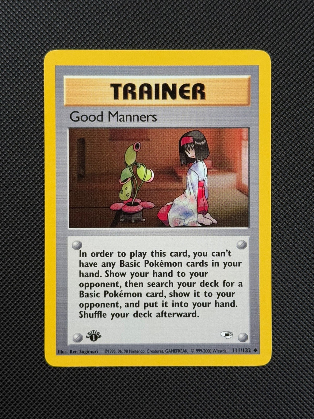 Pokémon Cards Good Manners 111/132 1ST EDITION Gym Heroes WOTC Uncommon1