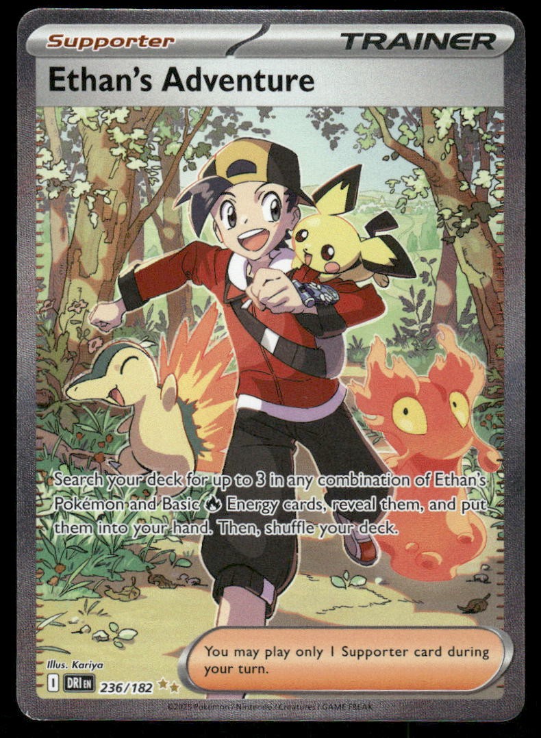 Pokemon Cards Ethan's Adventure 236/182 Destined Rivals NM *30