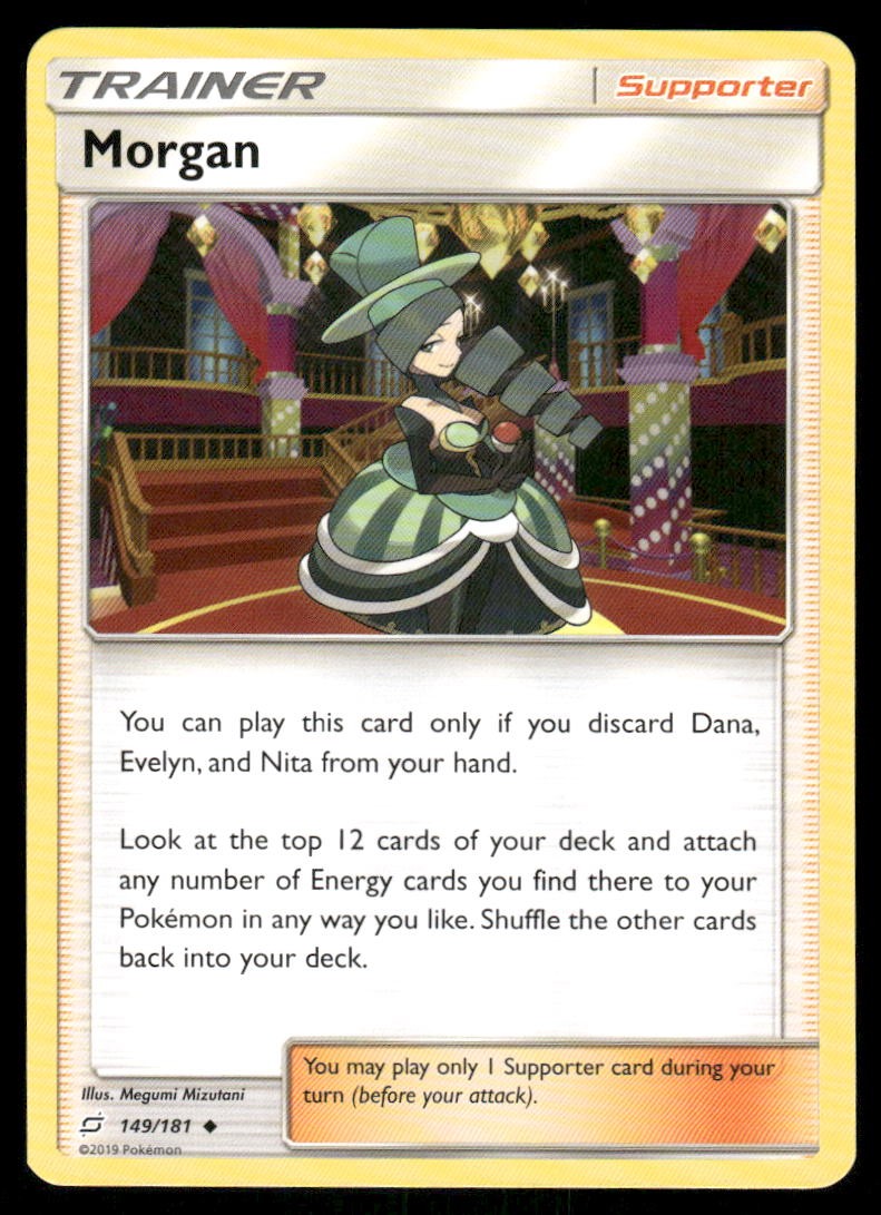 Pokemon Cards Morgan 149/181 Team Up Sun & Moon Uncommon NM0