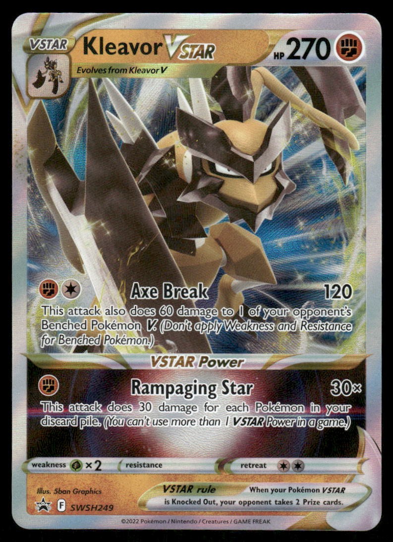 Pokemon Cards Kleavor VSTAR SWSH249 SWSH Black Star Promo NM *20