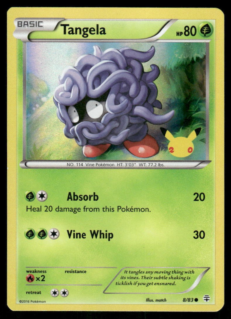 Pokemon Cards Tangela 8/83 Celebrations0