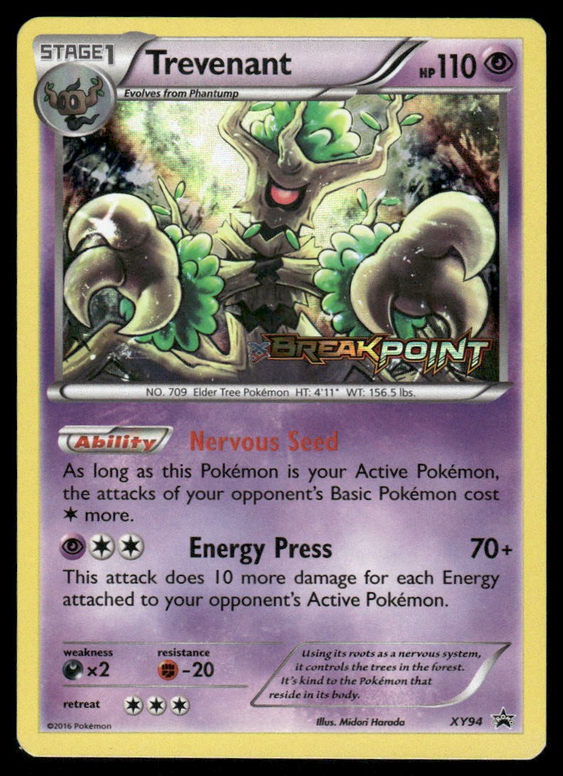 Pokemon Cards Trevenant XY94 XY Black Star Promos Promo NM *20