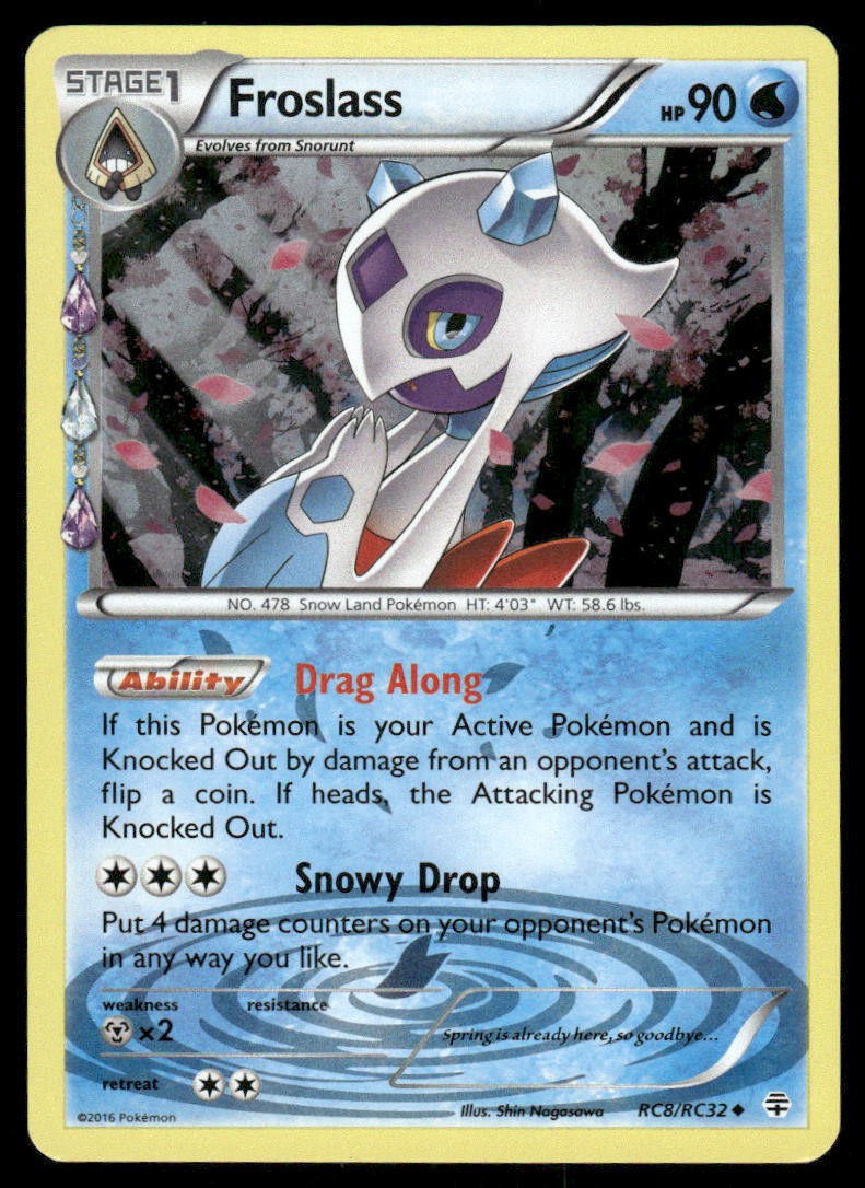 Pokemon Cards Froslass RC8/RC32 Reverse Holo Generations Uncommon NM0