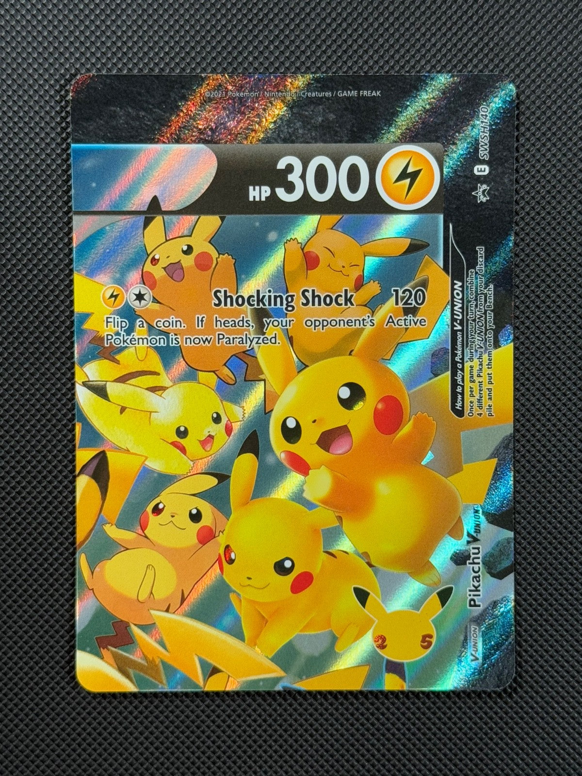 Pokémon Cards Pikachu VUNION SWSH139 140 141 142 Sword & Shield Promo Holo Rare3