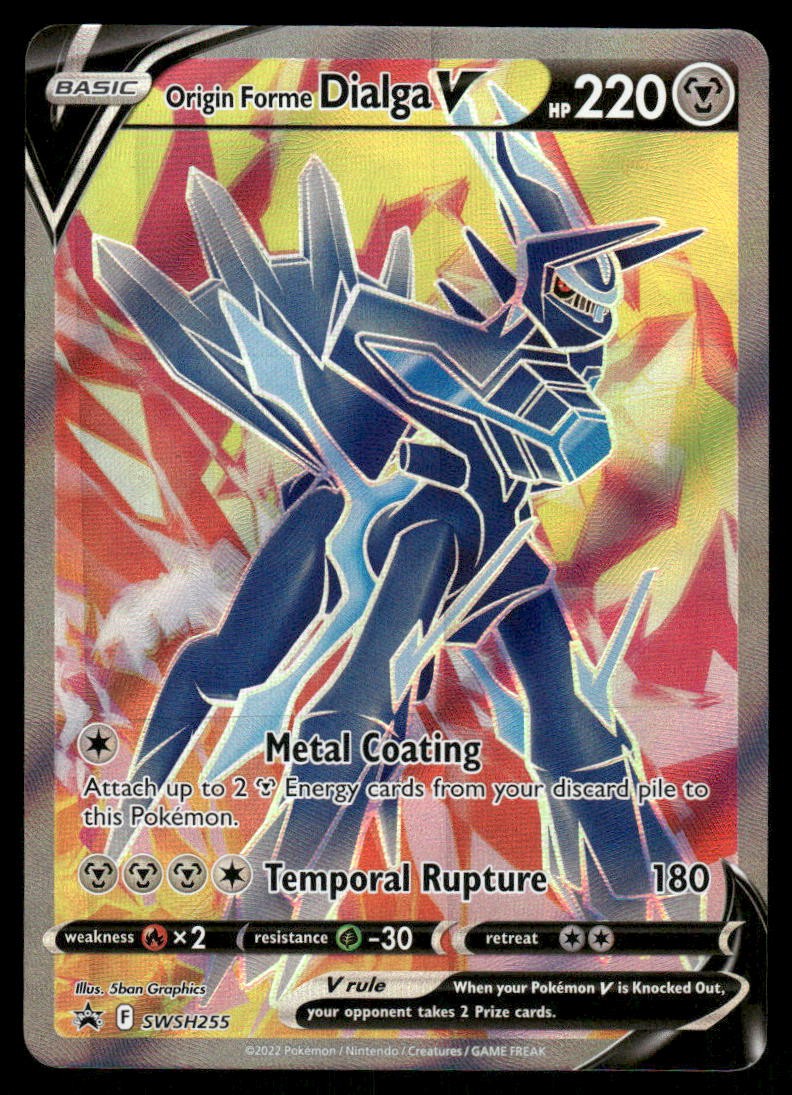 Pokemon Cards Origin Forme Dialga V SWSH255 SWSH Black Star Promo NM0