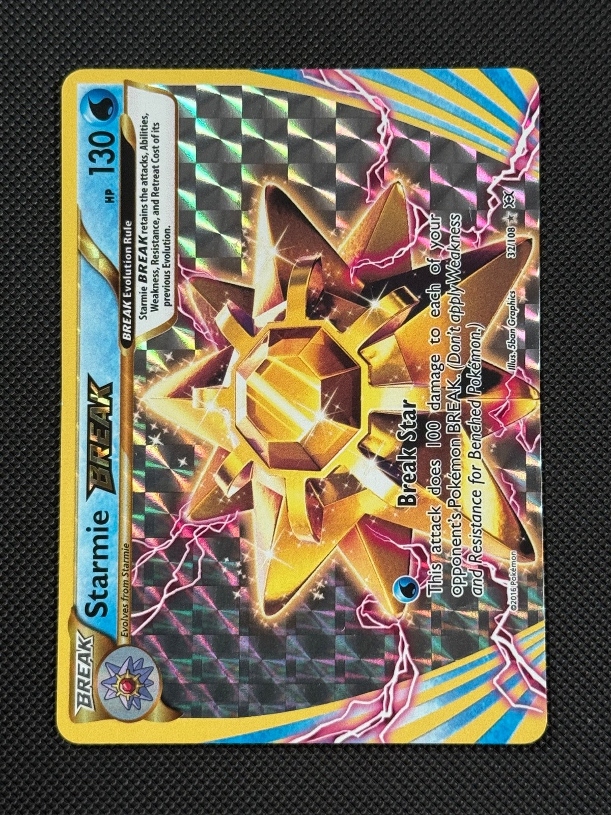 Starmie 32/108 HOLO Pokémon Card XY Evolutions Holo Rare0