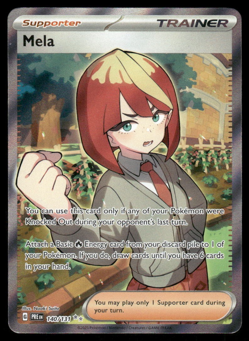 Pokemon Cards Mela 140/131 Prismatic Evolutions Ultra Rare NM0