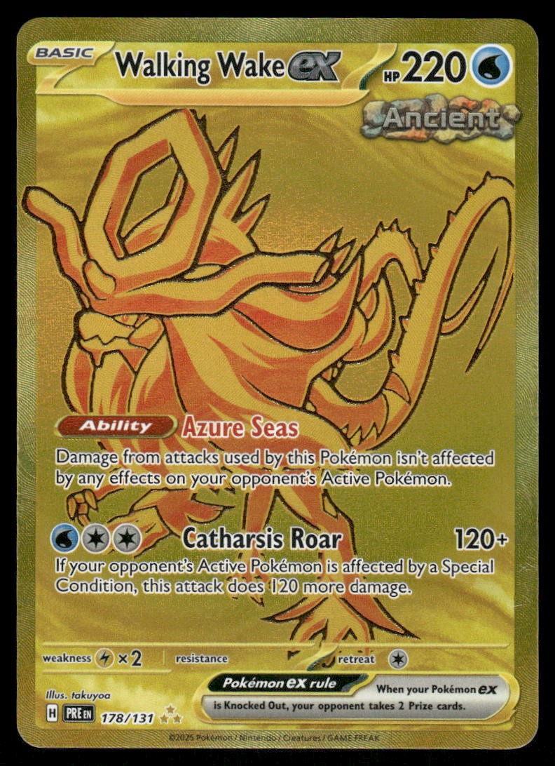 Pokemon Cards Walking Wake ex 178/131 Prismatic Evolutions Hyper Rare NM0