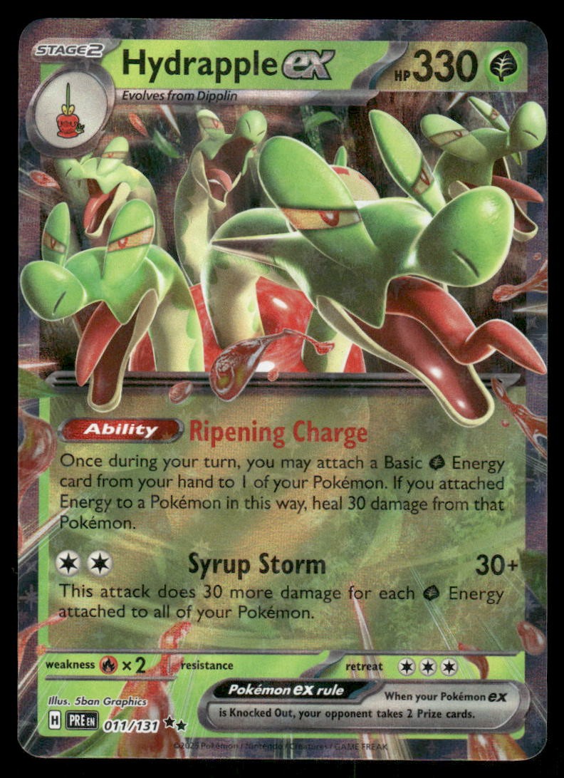 Pokemon Cards Hydrapple ex 011/131 Prismatic Evolutions Double Rare NM0