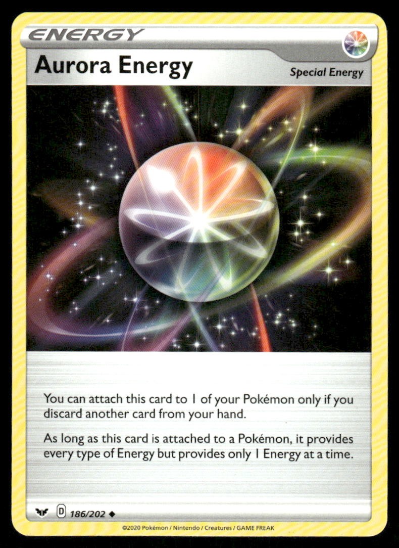 Pokemon Cards Aurora Energy 186/202 Sword & Shield Uncommon LP0