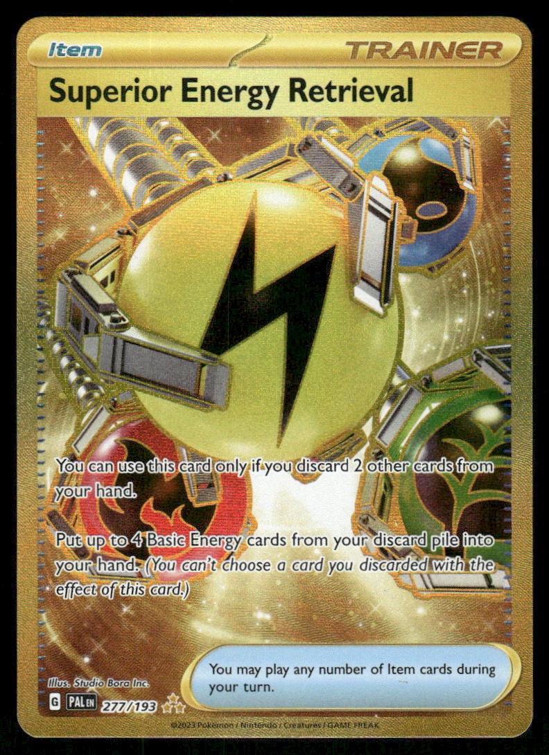 Pokemon Cards Superior Energy Retrieval 277/193 Paldea Evolved Hyper Rare NM0