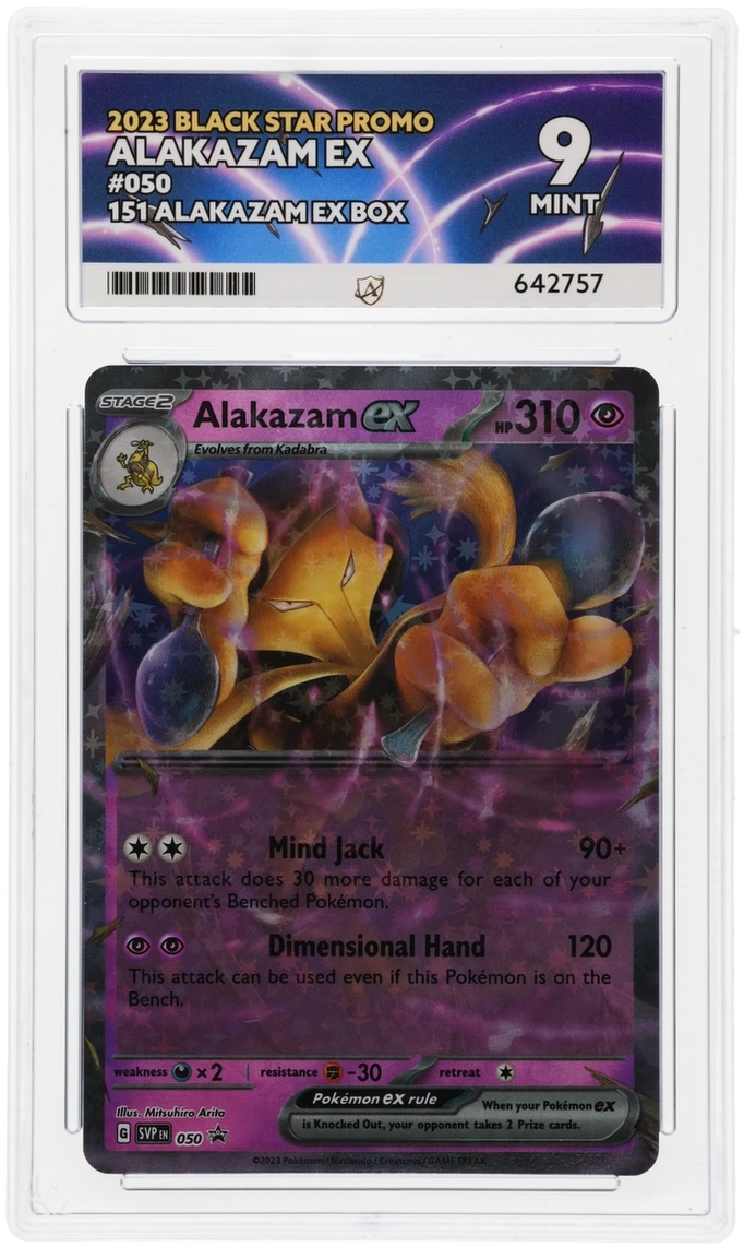 Pokémon Cards Alakazam ex 050 ACE 9 Black Star Promo 151 Alakazam ex Box0