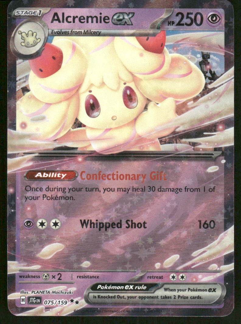 Pokemon Cards Alcremie ex 075/159 Journey Together Double Rare NM *30