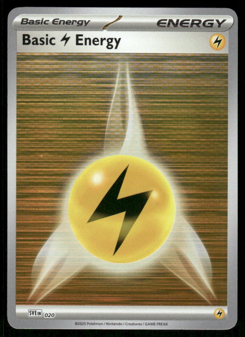 Pokemon Cards Basic Lighting Energy 020 Scarlet & Violet Energies NM0