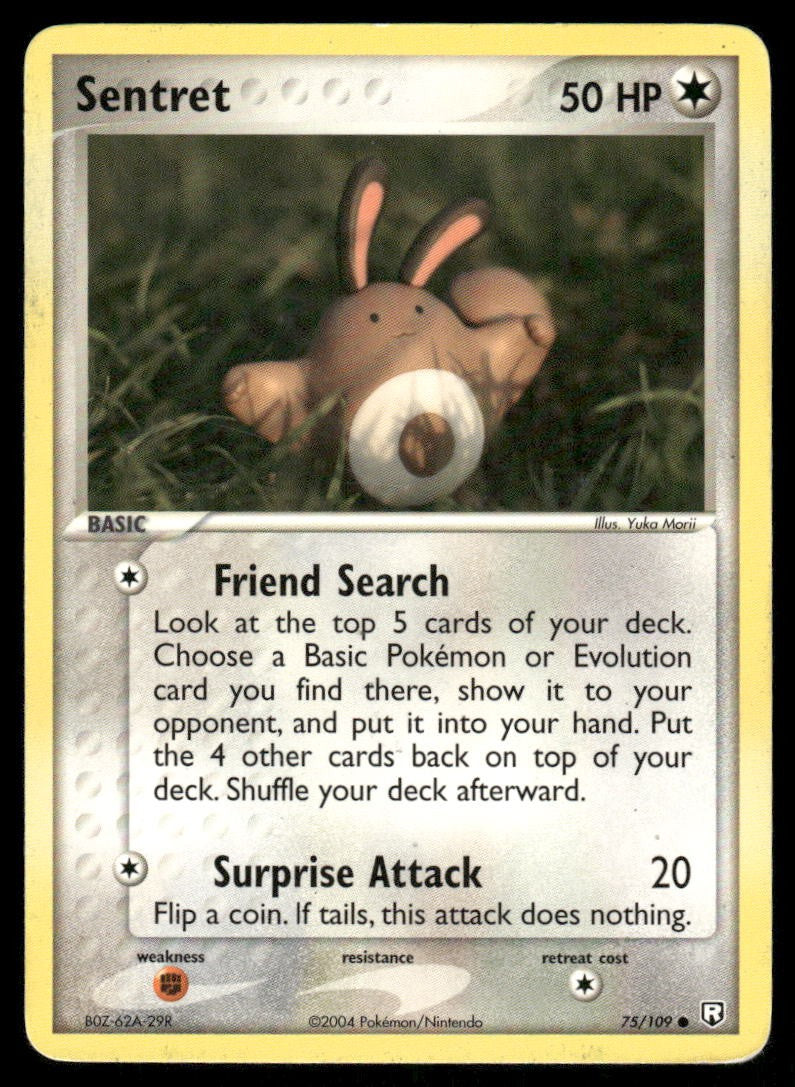 Pokemon Cards Sentret 75/109 Team Rocket Returns Common MP *20