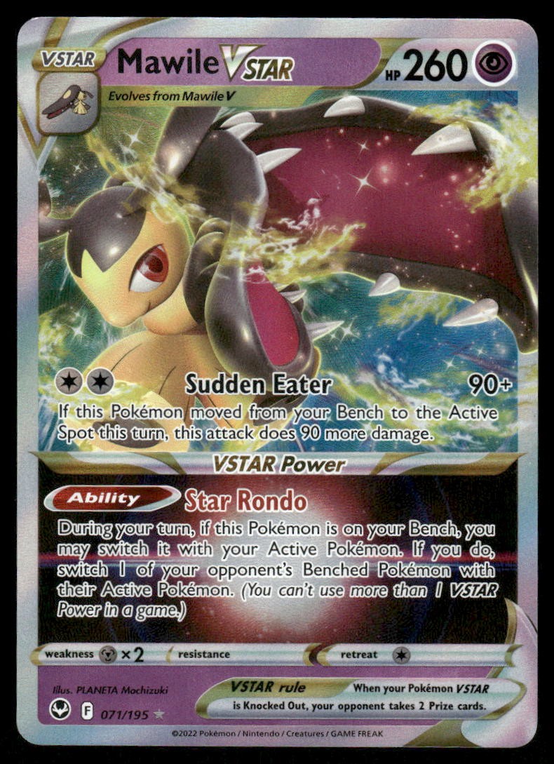 Pokemon Cards Mawile VSTAR 071/195 Silver Tempest Holo Rare VSTAR NM *20