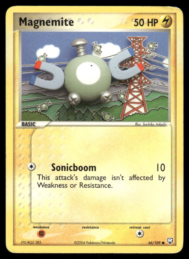 Pokemon Cards Magnemite 66/109 Team Rocket Returns Common MP0