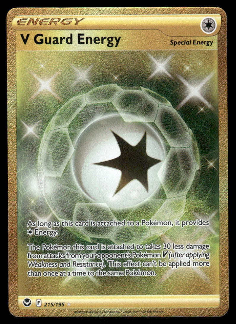 Pokemon Cards V Guard Energy 215/195 Silver Tempest Secret Rare NM0