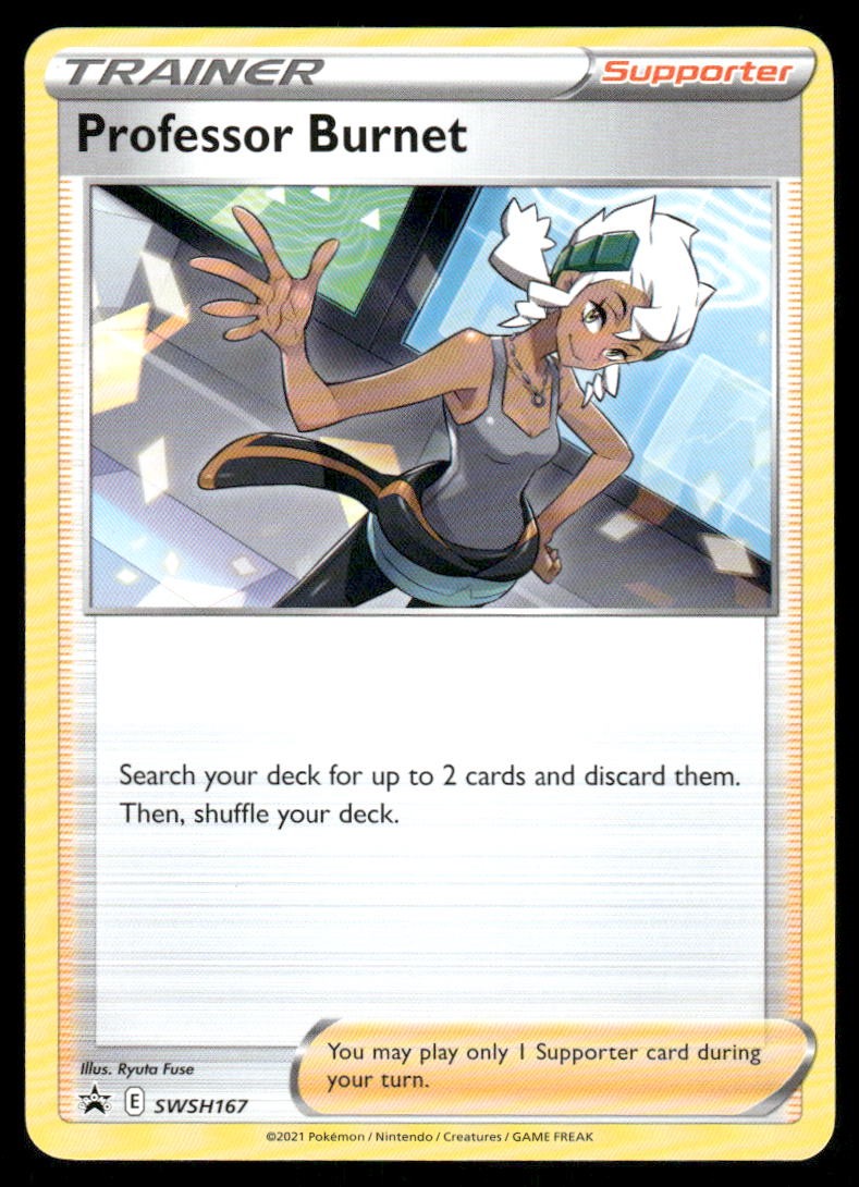 Pokemon Cards Professor Burnet SWSH167 SWSH Black Star Promo NM0