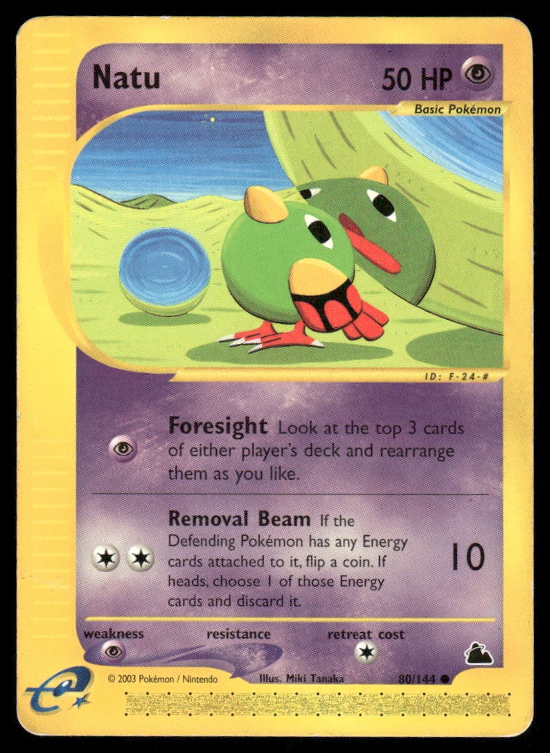 Pokemon Cards Natu 80/144 Skyridge Common MP0