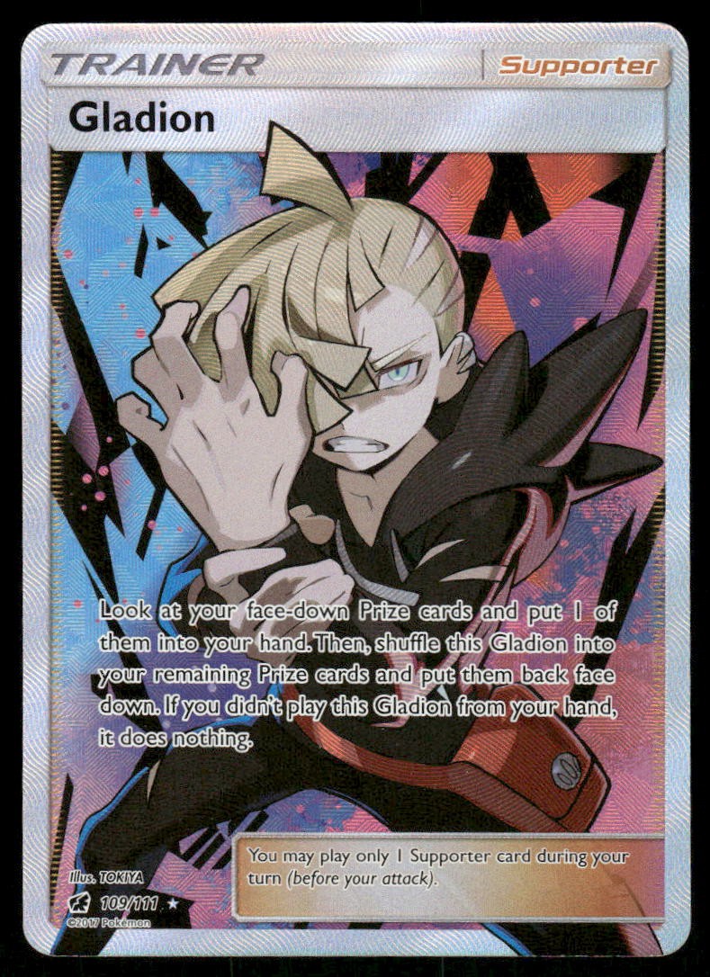 Pokemon Cards Gladion 109/111 Crimson Invasion Rare Ultra NM0