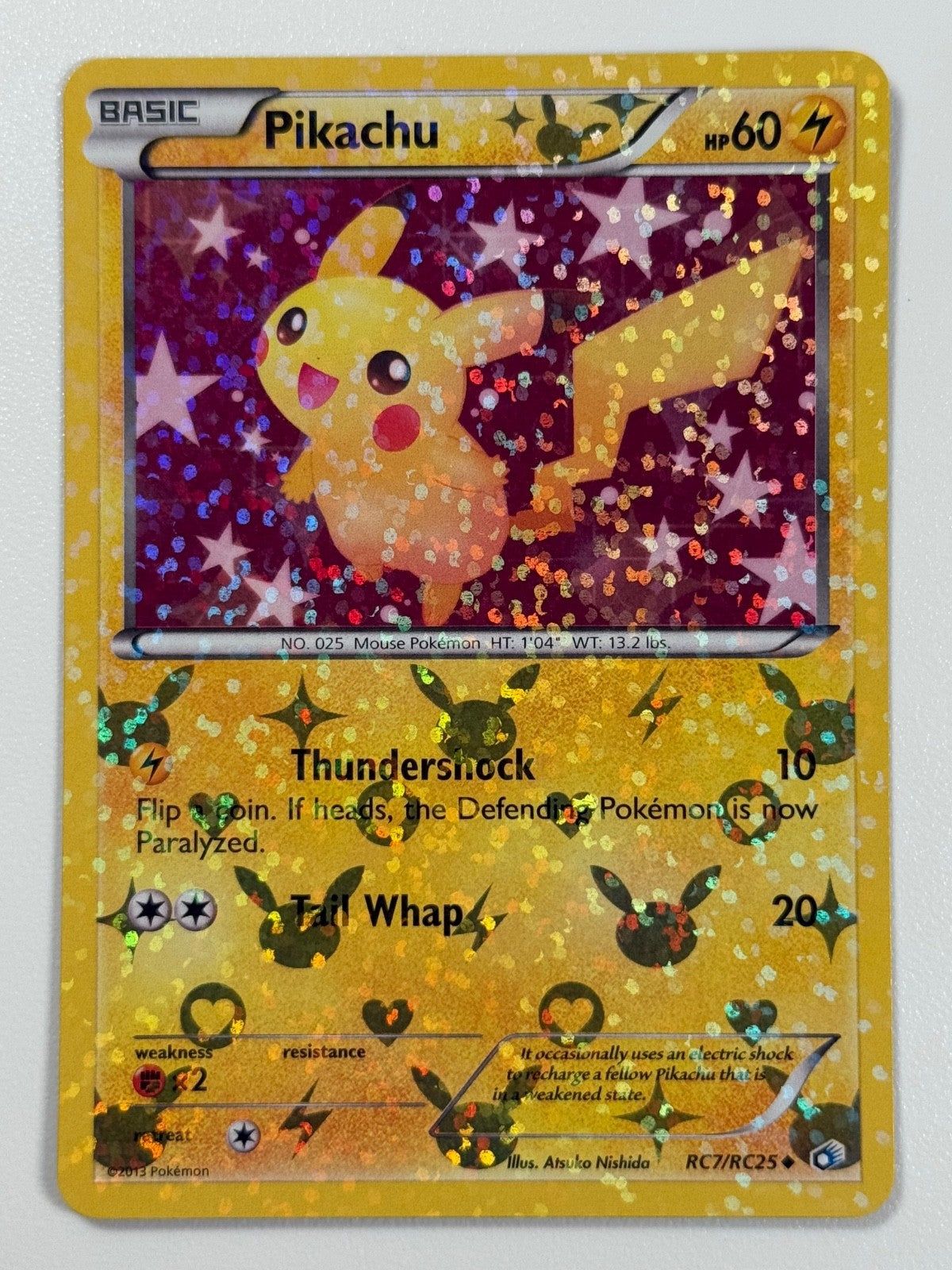 Pokémon Cards Pikachu RC7/RC25 Legendary Treasures Radiant Collection B&W Holo0