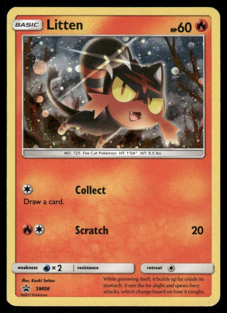 Pokemon Cards Litten SM08 SM Black Star Promos Promo LP0