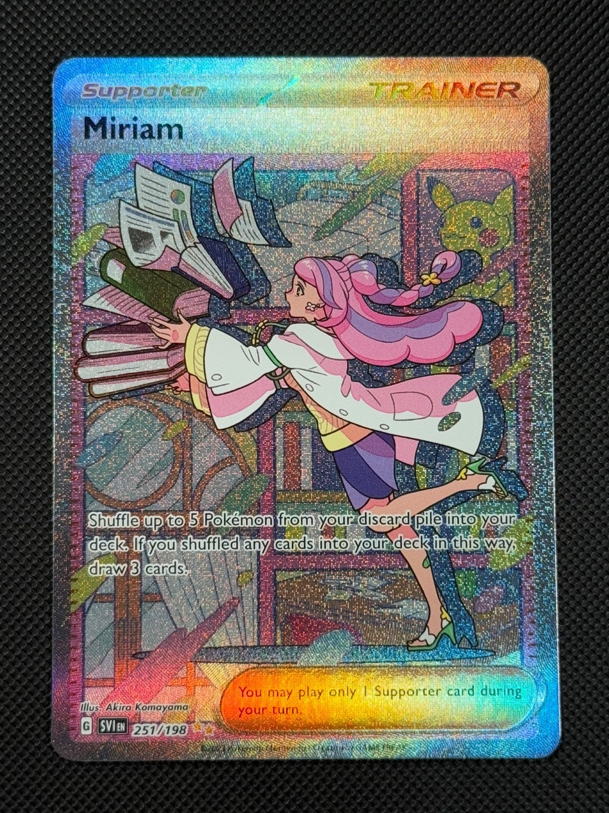 Miriam 251/198 SIR Pokémon Card Scarlet & Violet Base Holo Rare0