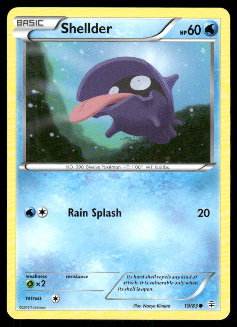 Pokemon Cards Shellder 19/83 Generations Common NM0