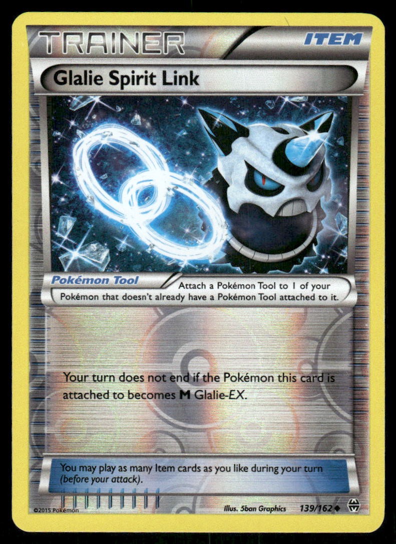 Pokemon Card Glalie Spirit Link 139/162 Reverse Holo BREAKthrough XY NM0