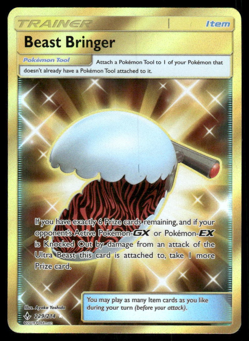 Pokemon Cards Beast Bringer 229/214 Unbroken Bonds Secret Rare NM0