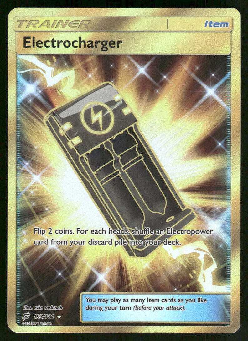 Pokemon Cards Electrocharger 193/181 Team Up Secret Rare NM0