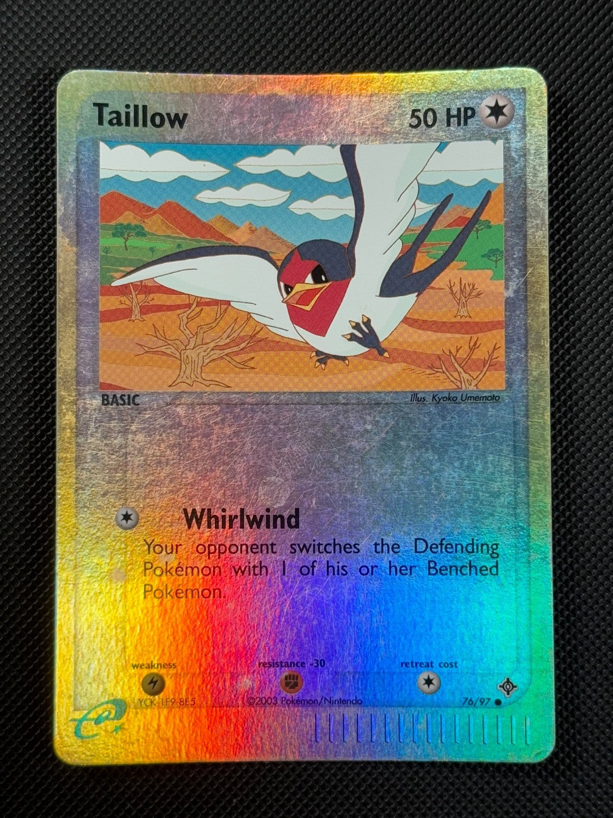 Taillow 76/97 REVERSE HOLO Pokémon Card EX Dragon Holo Common0
