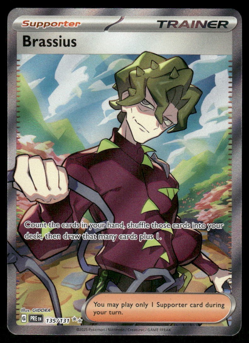 Pokemon Cards Brassius 135/131 Prismatic Evolutions Ultra Rare NM0